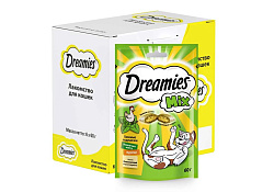 Dreamies Mix Лакомство Дримис для кошек Подушечки Курица Кошачья мята 60 г
