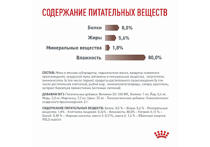 Royal Canin Gastrointestinal Ветеринарный влажный корм (Консервы-Паучи) Роял Канин Гастроинтестинал для кошек Нарушения пищеварения (цена за упаковку) 85г х 28шт