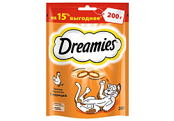 Dreamies Лакомство Дримис для кошек Подушечки с Курицей 200 г