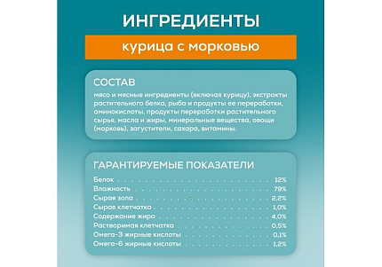 PURINA ONE HOUSECAT Влажный корм Паучи Пурина УАН для взрослых кошек при домашнем образе жизни с курицей (цена за упаковку) 75г х 26шт