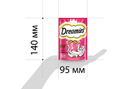 Dreamies Лакомство Дримис для кошек Подушечки с Говядиной 30 г