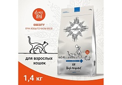 Craftia Galena Cat Weight Management Obesity Care Ветеринарный сухой корм Крафтия для кошек при Избыточном весе 1,4 кг