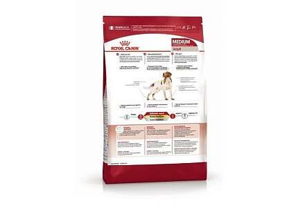 Royal Canin Medium Adult Сухой корм Роял Канин Медиум Эдалт для Взрослых собак Средних пород в возрасте от 1 года до 7 лет 3 кг