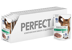 Perfect Fit Sterile Паучи Перфект Фит для Стерилизованных котов и кошек Кролик в соусе (цена за упаковку) 75г х 28шт