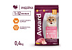 Award Kitten Healthy growth Сухой корм Авард для Котят от 1 месяца, беременных и кормящих кошек Индейка курица рыбий жир семя льна 400 г