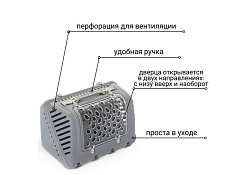 MPS P-BAG МПС переноска с плечевым ремнем Облегченная Серый 44,5×26,5x28см