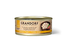 Grandorf Holistic & Hypoallergenic Консервы Грандорф для кошек Куриная грудка с Утиным филе (цена за упаковку) 70г х 6шт