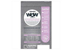 AlphaPet Wow Superpremium Сухой корм АльфаПет для Домашних кошек Утка потрошки 1,5 кг