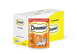 Dreamies Лакомство Дримис для кошек Подушечки с Курицей 140 г