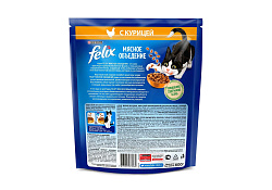 FELIX МЯСНОЕ ОБЪЕДЕНИЕ Сухой корм Пурина Феликс Мясное объедение для взрослых кошек с курицей 600 г