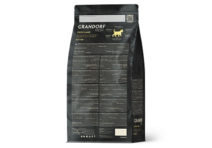 Grandorf Fresh Kitten Lamb & Sweet Potato Сухой Беззерновой корм Грандорф для Котят Ягненок батат 400 г