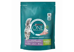 PURINA ONE SENSITIVE Сухой корм Пурина УАН для взрослых кошек при чувствительном пищеварении с индейкой 200 г