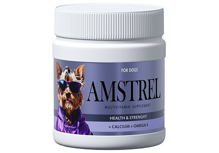 Amstrel Лакомство мультивитаминное Амстрел для собак Здоровье и сила 600 таб