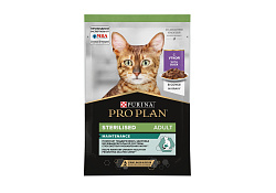 PRO PLAN STERILISED Влажный корм Паучи ПРО ПЛАН для взрослых стерилизованных кошек с уткой в соусе (цена за упаковку) 85г х 26шт PRO PLAN STERILISED Влажный корм Паучи ПРО ПЛАН для взрослых стерилизованных кошек с уткой в соусе (цена за упаковку) 85г х 26шт