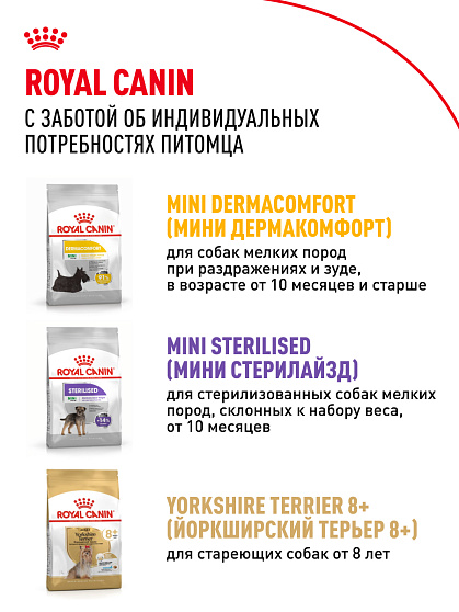 Royal Canin Yorkshire Terrier Adult Корм сухой для взрослых собак породы Йоркширский Терьер от 10 месяцев, 3 кг