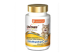 Unitabs ImmunoCat с Q10 Витаминно-минеральный комплекс Юнитабс для кошек с Таурином 120 таб