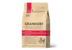 Grandorf Holistic & Hypoallergenic Indoor Lamb & Turkey Сухой корм Грандорф Низкозерновой для домашних кошек Ягненок Индейка 400 г