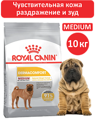 Сухой корм Royal Canin Medium Dermacomfort для взрослых средних пород 10 кг