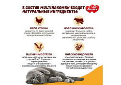 Multi Лакомки Витаминное лакомство Мульти Лакомки для кошек Морские водоросли 70 таб