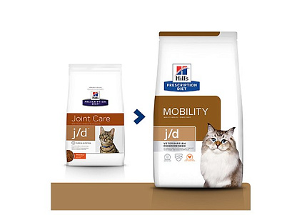 Hills Prescription Diet j\d Feline Лечебный корм Хиллс для кошек при Заболеваниях Суставов 1,5 кг