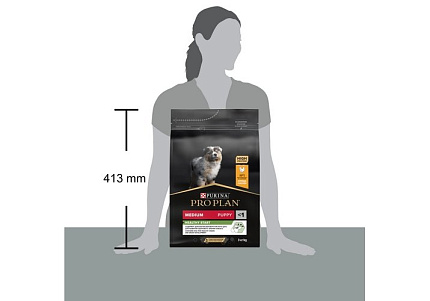 PRO PLAN OPTI START Сухой корм ПРО ПЛАН для щенков средних пород с курицей 3 кг