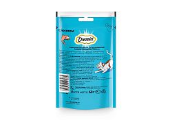 Dreamies Лакомство Дримис для кошек Подушечки с Лососем 60 г