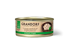Grandorf Holistic & Hypoallergenic Консервы Грандорф для кошек Куриная грудка в собственном соку (цена за упаковку) 70г х 6шт