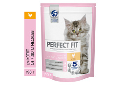 Perfect Fit Сухой корм Перфект Фит для котят Курица 190 г