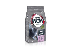 AlphaPet Wow Superpremium Сухой корм АльфаПет для Домашних кошек Утка потрошки 1,5 кг