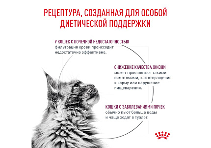 Royal Canin Renal RF23 Ветеринарный сухой корм Роял Канин Ренал для кошек Заболевание почек (хроническая почечная недостаточность) 350 г