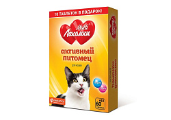 Multi Лакомки Витаминное лакомство Мульти Лакомки для кошек Активный питомец 70 таб