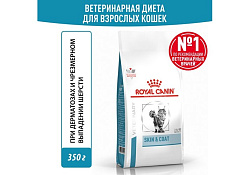 Royal Canin Skin & Coat Feline Ветеринарный сухой корм Роял Канин для Стерилизованных кошек с повышенной Чувствительностью кожи 350 г