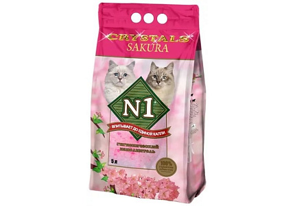 Наполнитель №1 Crystals Sakura Силикагелевый Сакура 5 л