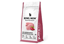 BOWL WOW Сухой корм Боул Вау для Стерилизованных кошек с Индейкой и свеклой 400 г