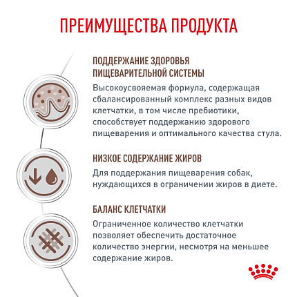 Сухой корм Royal Canin GASTROINTESTINAL LOW FAT SMALL DOGS (ГАСТРОИНТЕСТИНАЛ ЛОУ ФЭТ СМОЛ ДОГЗ) 3 кг