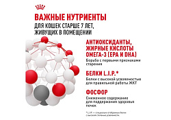Royal Canin Indoor 7+ Влажный корм (Консервы-Паучи) Роял Канин Индор для Стерилизованных Пожилых кошек старше 7 лет Живущих в помещении в Желе (цена за упаковку) 85г х 28шт