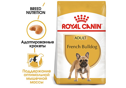 Royal Canin Breed dog French Bulldog Adult Сухой корм Роял Канин для взрослых собак породы Французский Бульдог старше 1 года 9 кг