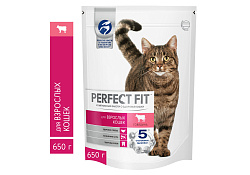 Perfect Fit Adult Сухой корм Перфект Фит для взрослых кошек Говядина 650 г