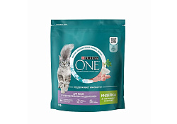 PURINA ONE SENSITIVE Сухой корм Пурина УАН для взрослых кошек при чувствительном пищеварении с индейкой 750 г