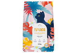Florida Kitten Turkey & Cranberry Сухой корм Флорида для Котят от 2 до 12 месяцев Индейка клюква 800 г