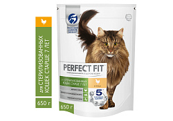 Perfect Fit Senior Сухой корм Перфект Фит для Пожилых и Стерилизованных кошек старше 7 лет Курица 650 г