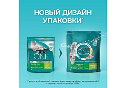 PURINA ONE HOUSECAT Сухой корм Пурина УАН для взрослых кошек при домашнем образе жизни с индейкой 750 г