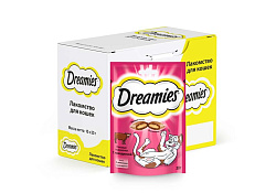 Dreamies Лакомство Дримис для кошек Подушечки с Говядиной 30 г