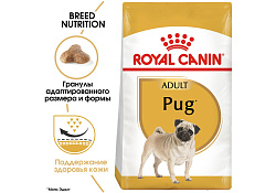 Royal Canin Breed dog Pug Adult Сухой корм Роял Канин для взрослых собак породы Мопс старше 10 месяцев 500 г Royal Canin Breed dog Pug Adult Сухой корм Роял Канин для взрослых собак породы Мопс старше 10 месяцев 500 г