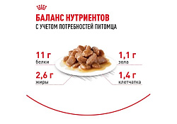 Royal Canin Instinctive 7+ Влажный корм (Консервы-Паучи) Роял Канин Инстинктив для Пожилых кошек старше 7 лет в Соусе (цена за упаковку) 85г х 28шт