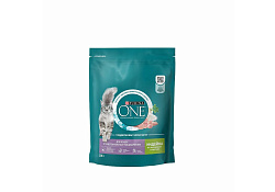 PURINA ONE SENSITIVE Сухой корм Пурина УАН для взрослых кошек при чувствительном пищеварении с индейкой 200 г